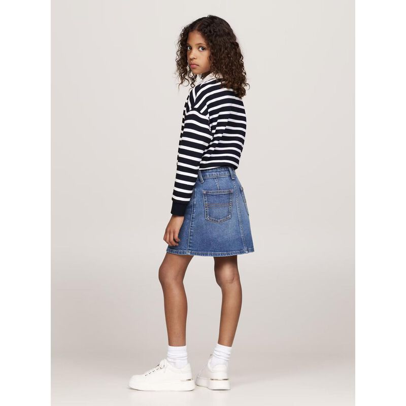 Tommy Hilfiger Button Through Denim Skirt 6-7Y image number 3